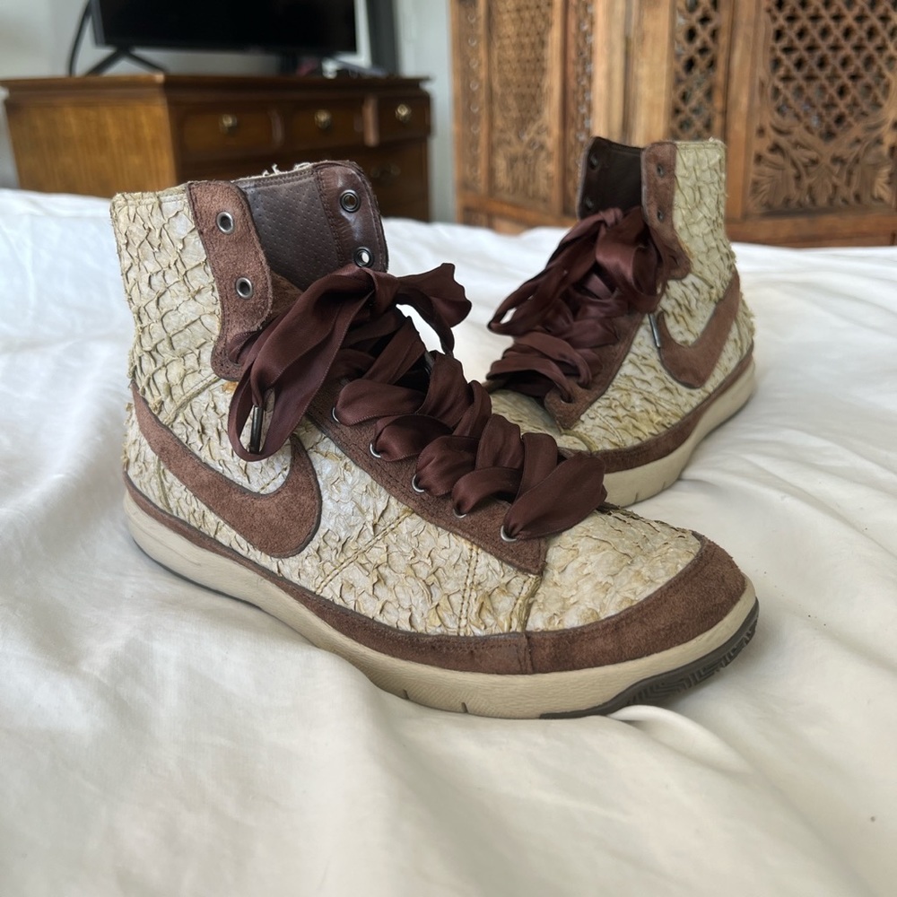 Nike Zoom Blazer Mid Fish Scale. RARE 2006. Unworn. Satin laces. US 6 W.